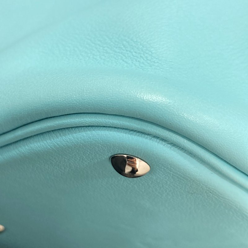 HERMES 愛馬仕 Bolide 27 手提包 小牛皮 淺藍色系 銀釦-9