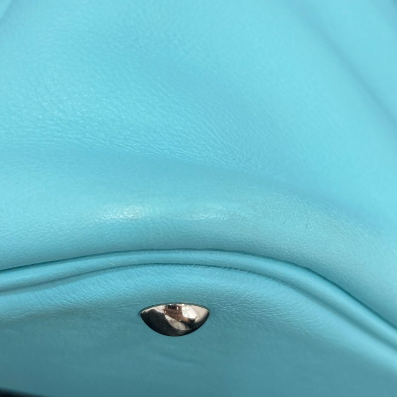 HERMES 愛馬仕 Bolide 27 手提包 小牛皮 淺藍色系 銀釦-12