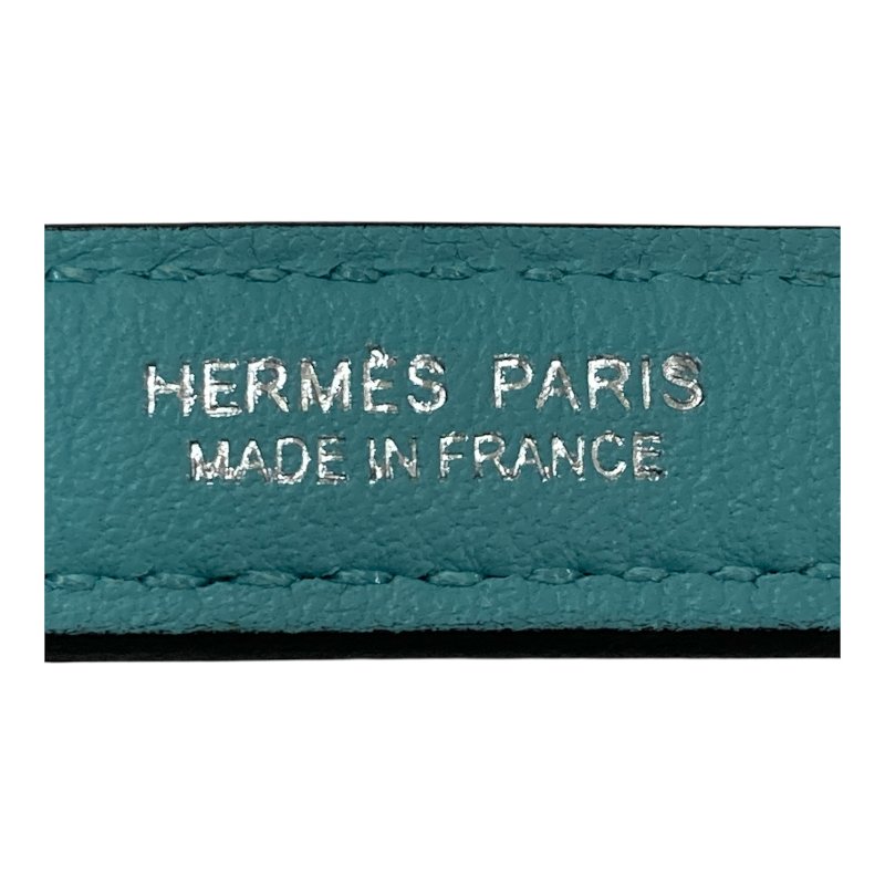 HERMES 愛馬仕 Bolide 27 手提包 小牛皮 淺藍色系 銀釦-16
