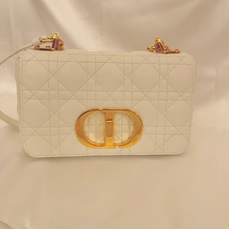 Dior 白牛皮Caro 小號斜肩背包-2