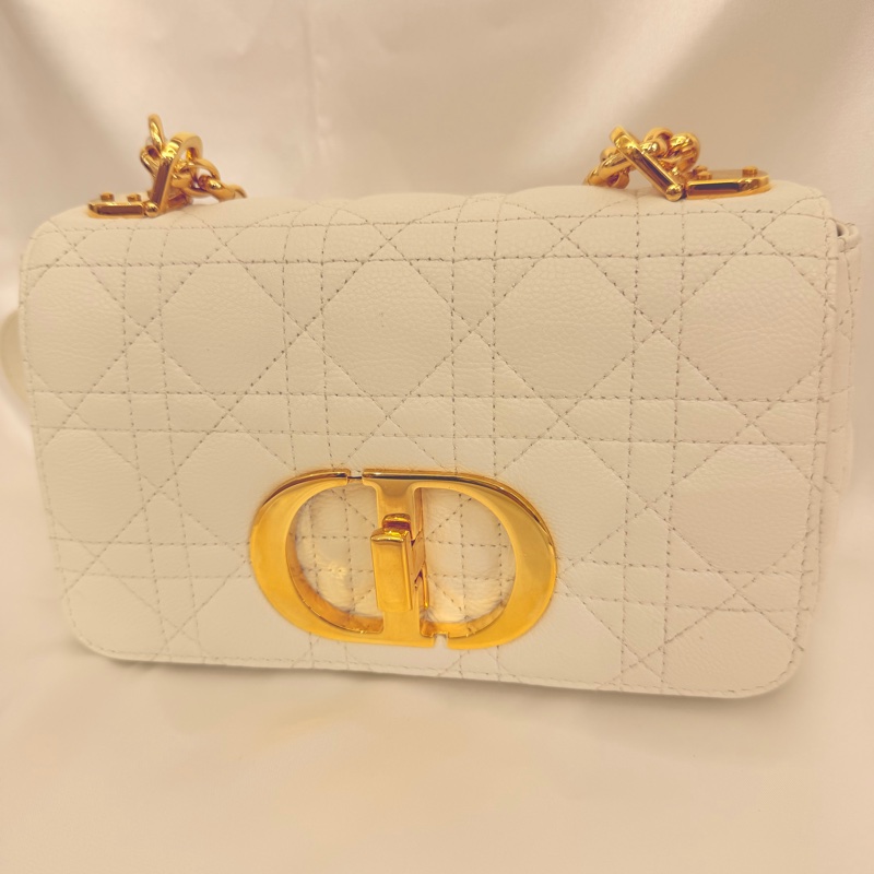 Dior 白牛皮Caro 小號斜肩背包-4