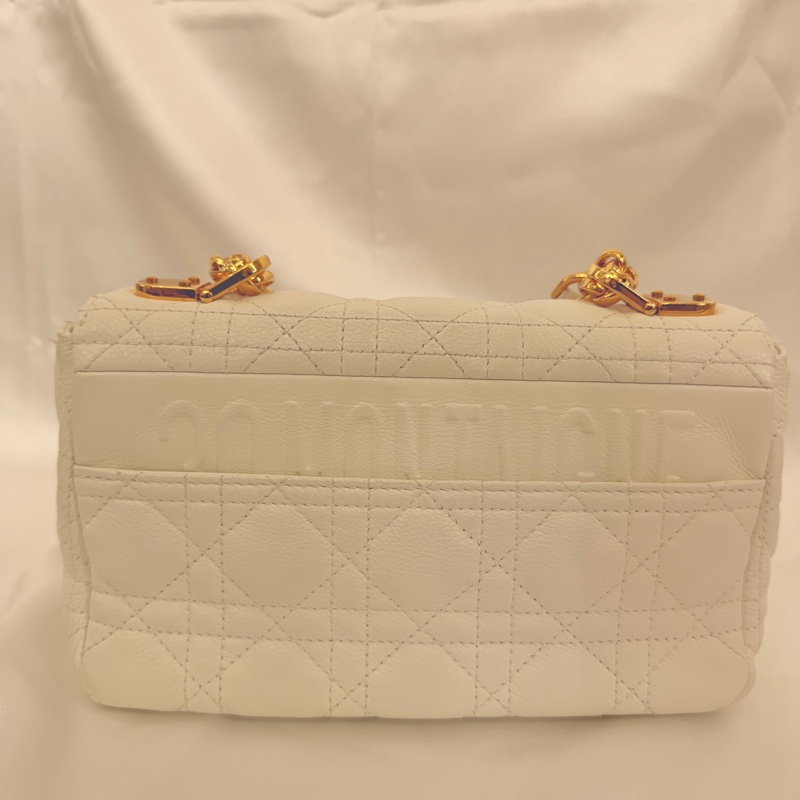 Dior 白牛皮Caro 小號斜肩背包-6