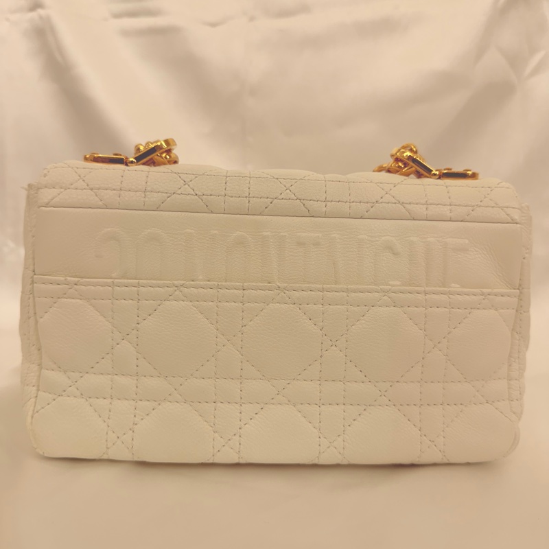 Dior 白牛皮Caro 小號斜肩背包-7