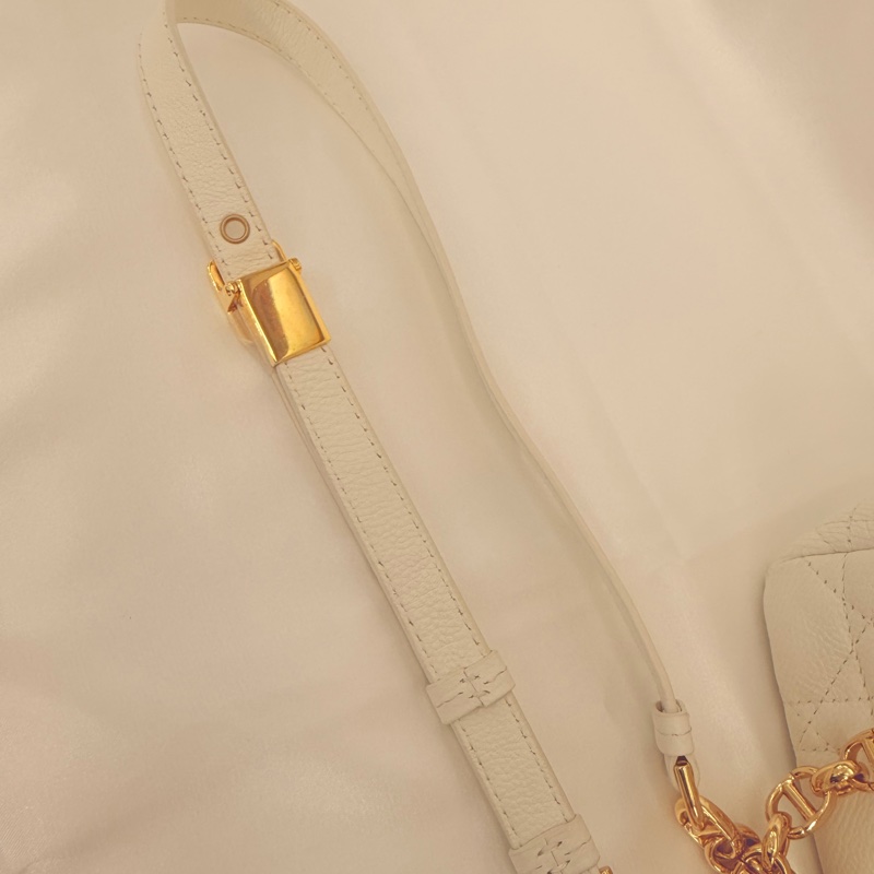 Dior 白牛皮Caro 小號斜肩背包-37