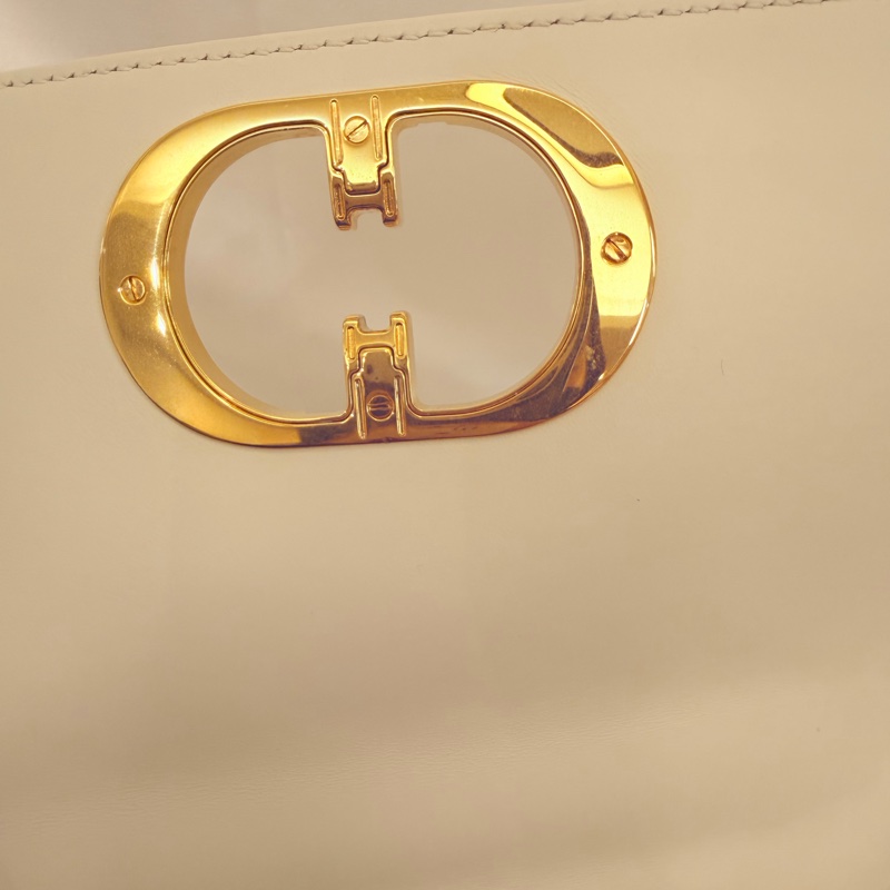 Dior 白牛皮Caro 小號斜肩背包-58
