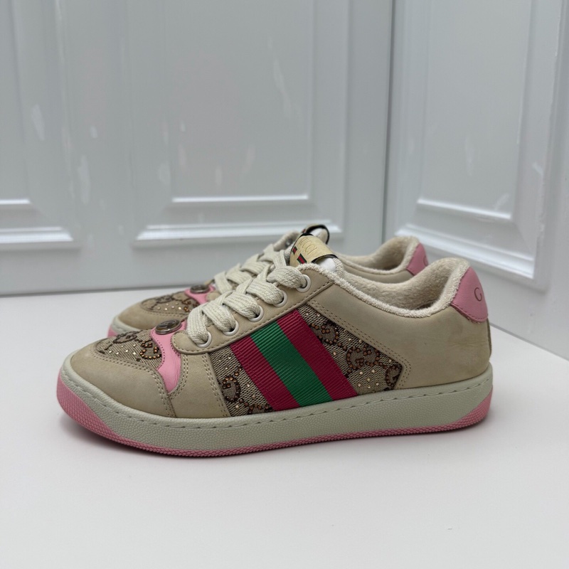 閒置Gucci古馳 粉鑽髒髒鞋 35碼-5