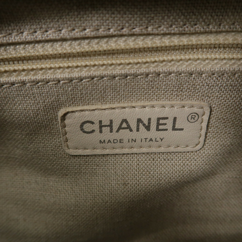 CHANEL Tweed/牛皮皮革Gabrielle Medium鏈帶肩背袋-5