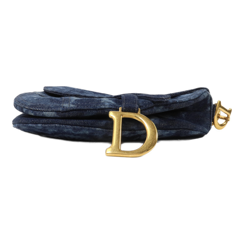 Dior 牛仔布Saddle手挽肩背兩用袋-3