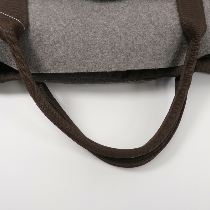 HERMES 帆布/羊毛Grooming bag肩背袋-10