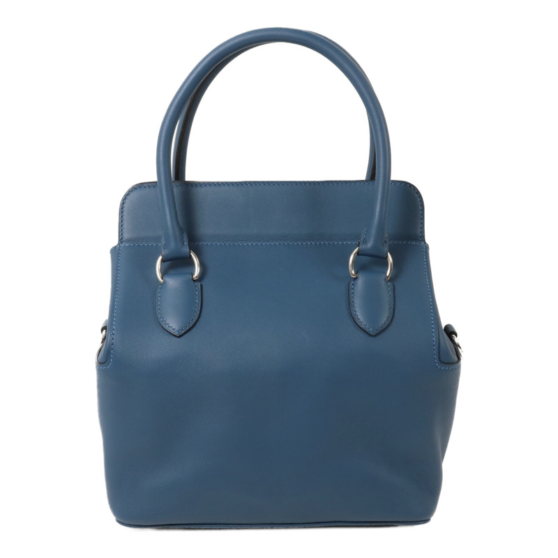 HERMES Swift皮革Tool Box 20手挽肩背兩用袋Bleu Thalassa-1