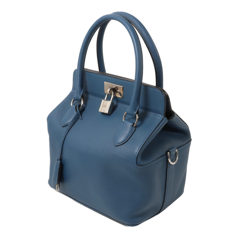 HERMES Swift皮革Tool Box 20手挽肩背兩用袋Bleu Thalassa-2