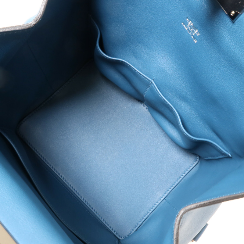 HERMES Swift皮革Tool Box 20手挽肩背兩用袋Bleu Thalassa-4