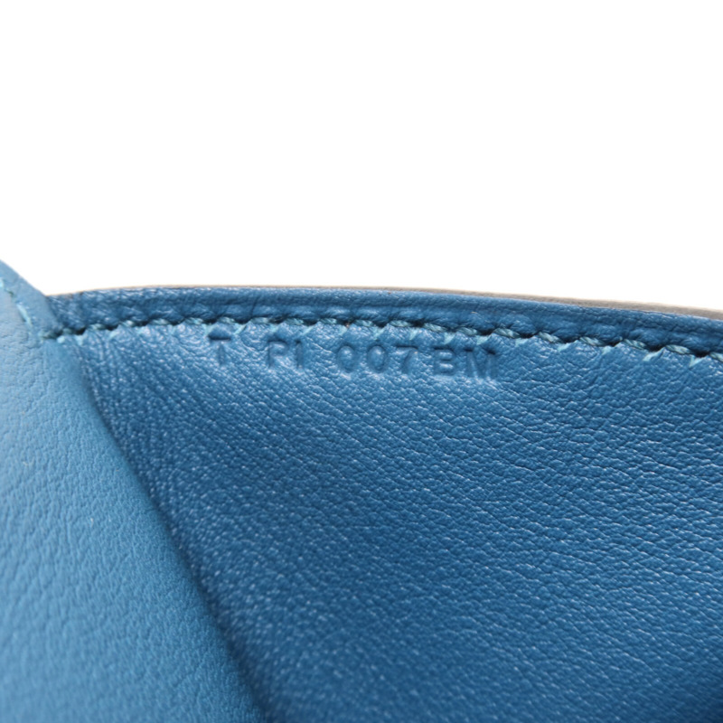 HERMES Swift皮革Tool Box 20手挽肩背兩用袋Bleu Thalassa-6