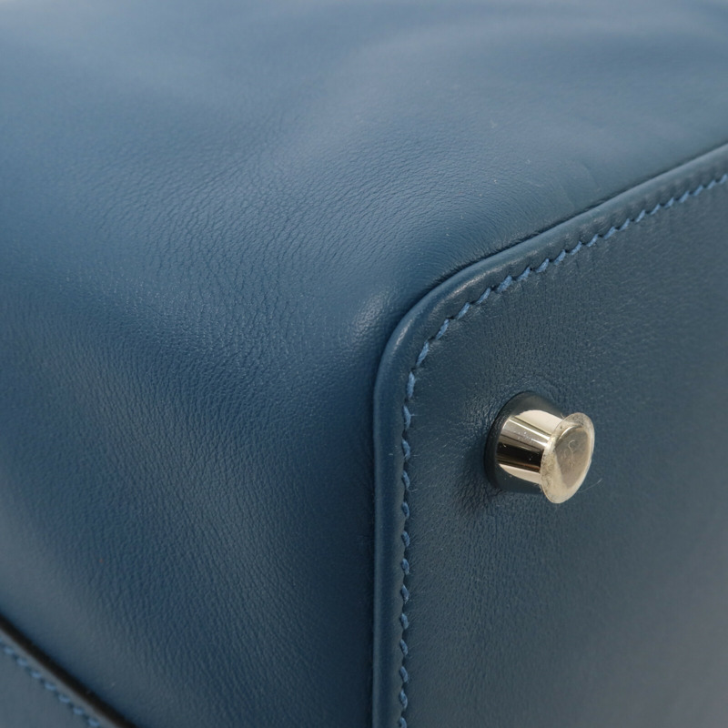 HERMES Swift皮革Tool Box 20手挽肩背兩用袋Bleu Thalassa-12
