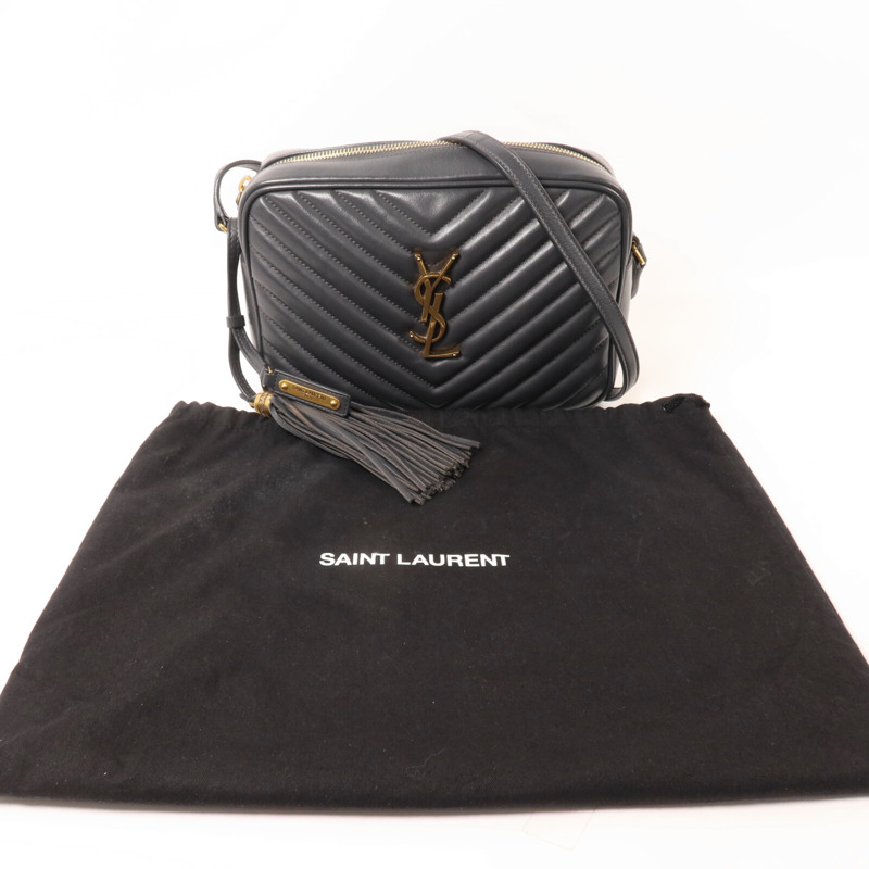 SAINT LAURENT 牛皮皮革Lou Camera肩背袋-8