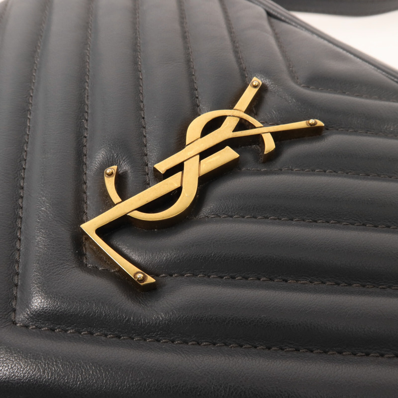 SAINT LAURENT 牛皮皮革Lou Camera肩背袋-10