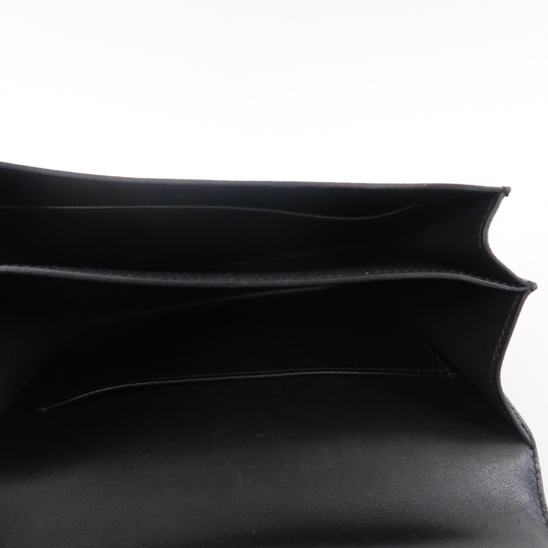 HERMES Epsom皮革Constance Mini肩背袋Noir-4