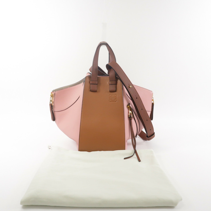 LOEWE 牛皮皮革Hammock Small手挽肩背兩用袋-9