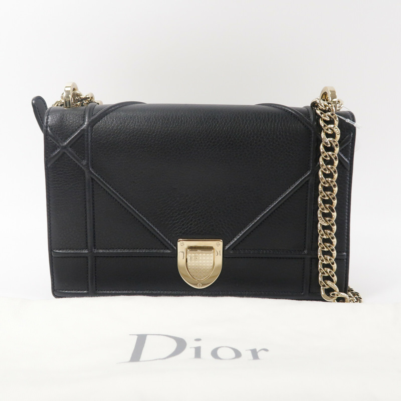 Dior 牛皮皮革Medium Diorama鏈帶肩背袋-9