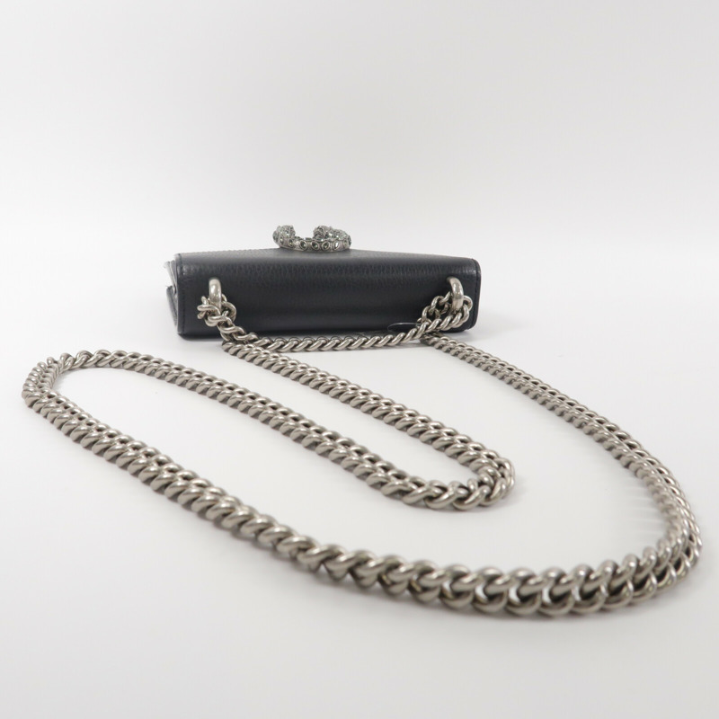 GUCCI 牛皮皮革Dionysus鏈帶肩背袋-7