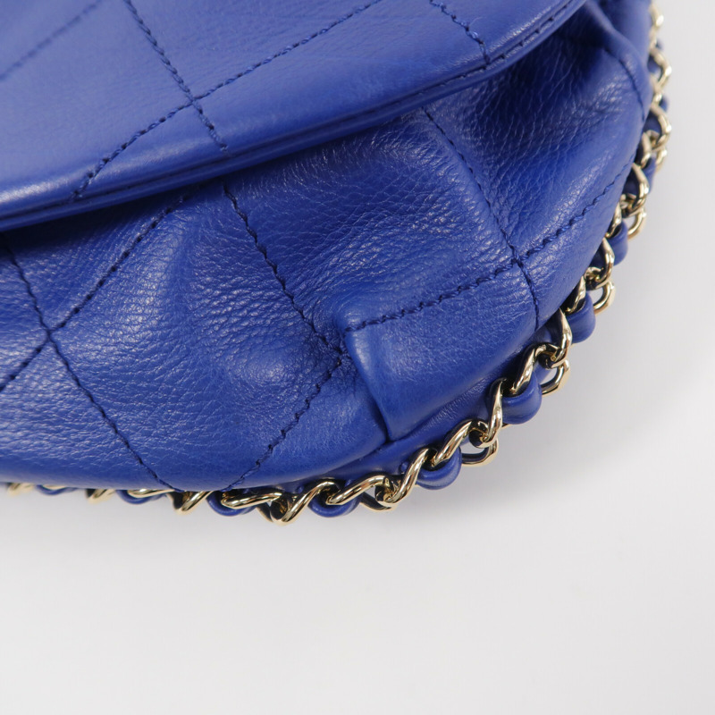 CHANEL 牛皮皮革Chain Shoulder Bag鏈帶肩背袋-11
