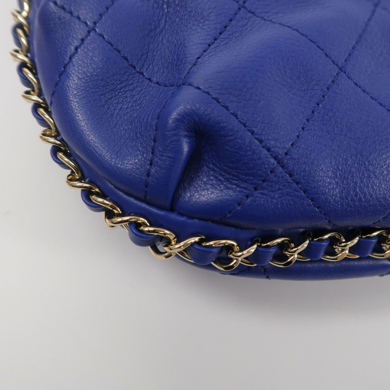 CHANEL 牛皮皮革Chain Shoulder Bag鏈帶肩背袋-12