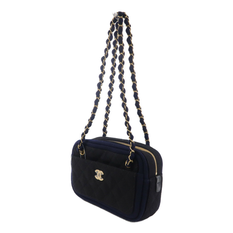 CHANEL 羊毛Camera Bag鏈帶肩背袋-2