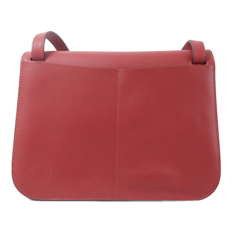 HERMES Evercolor皮革Halzan 25手挽肩背兩用袋Rough Grenal-1