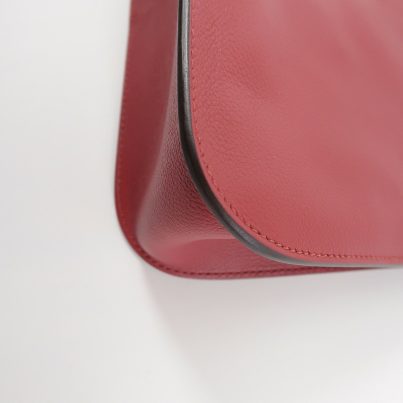HERMES Evercolor皮革Halzan 25手挽肩背兩用袋Rough Grenal-12