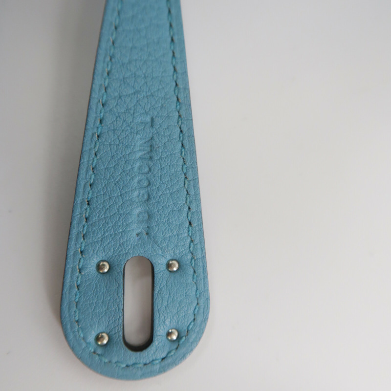 HERMES Clemence皮革Lindy 26手挽肩背兩用袋Bleu Atoll-7