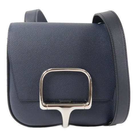 HERMES Epsom皮革Della Cavalleria Mini肩背袋Blue Nuit