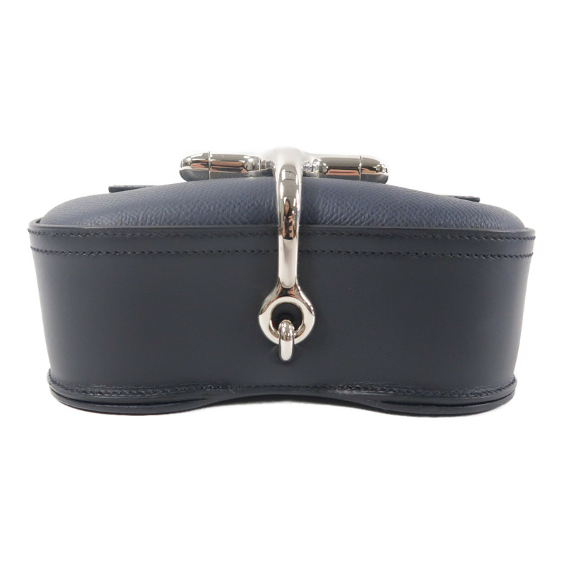 HERMES Epsom皮革Della Cavalleria Mini肩背袋Blue Nuit-3