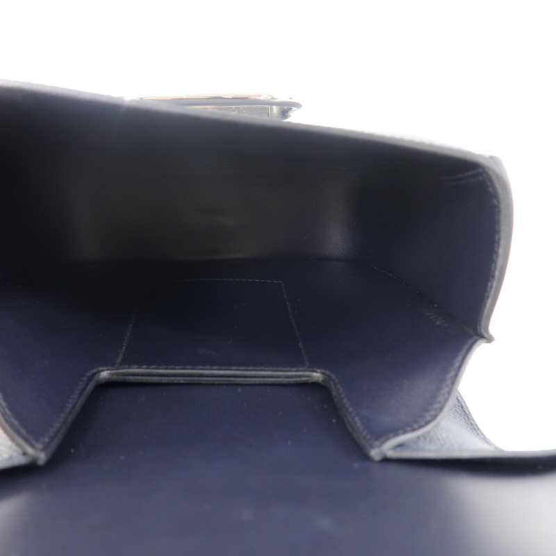 HERMES Epsom皮革Della Cavalleria Mini肩背袋Blue Nuit-4