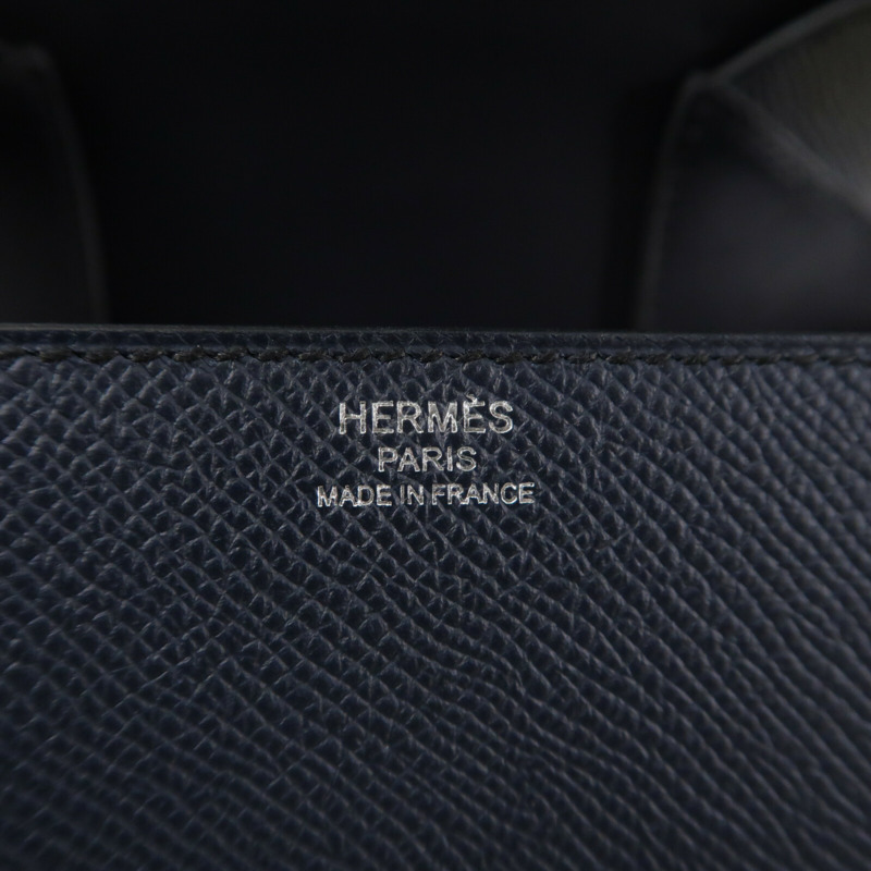 HERMES Epsom皮革Della Cavalleria Mini肩背袋Blue Nuit-5