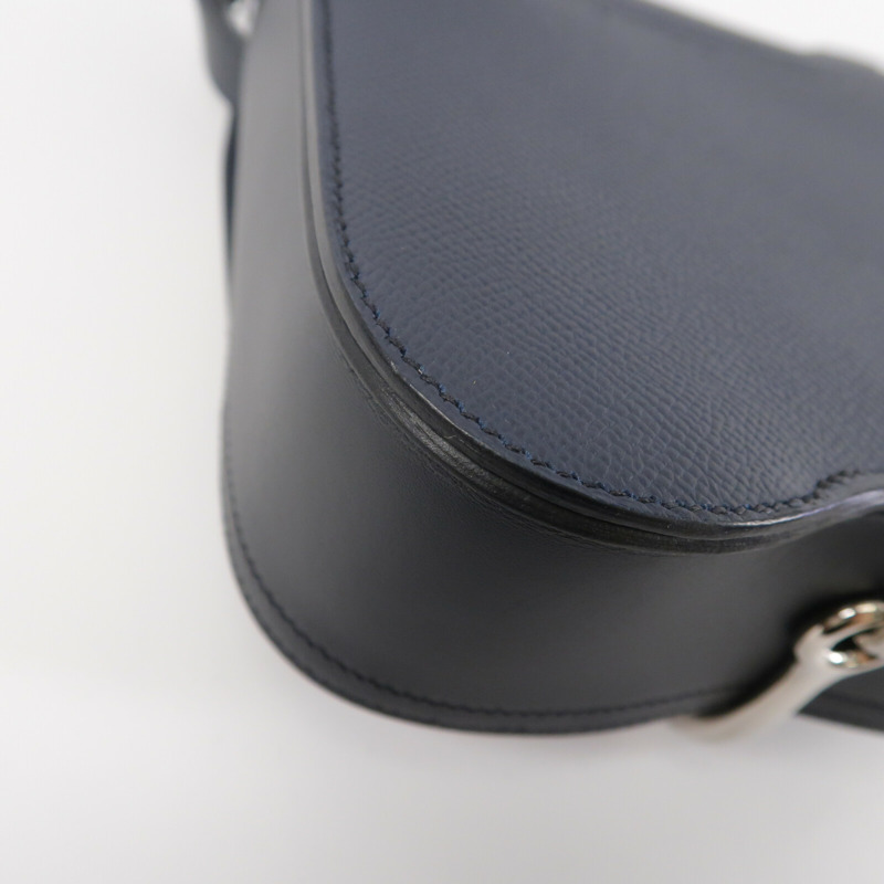 HERMES Epsom皮革Della Cavalleria Mini肩背袋Blue Nuit-13