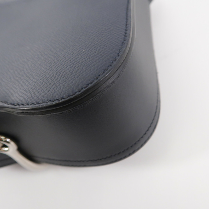 HERMES Epsom皮革Della Cavalleria Mini肩背袋Blue Nuit-14
