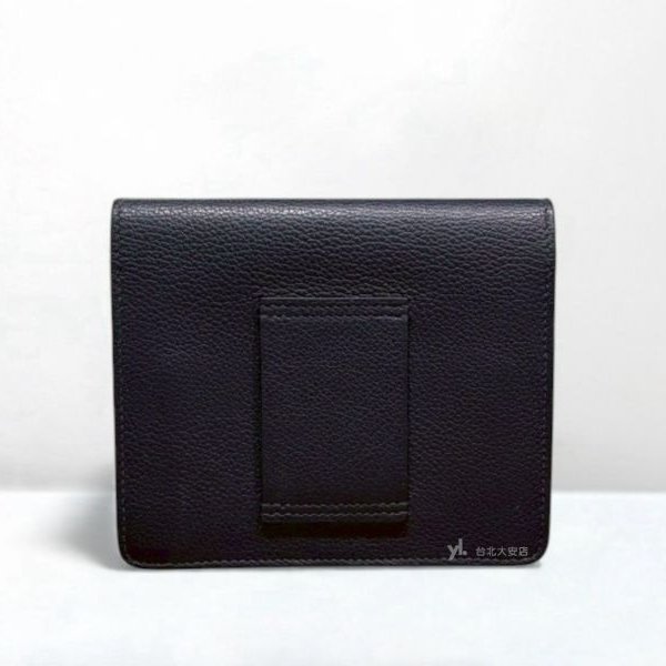 A12932-HERMES 午夜藍evercolor牛皮豬鼻子卡片夾腰包-4
