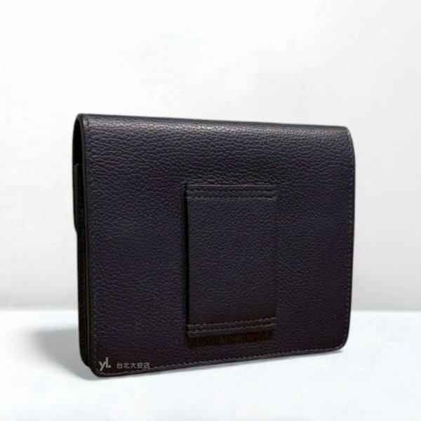 A12932-HERMES 午夜藍evercolor牛皮豬鼻子卡片夾腰包-6
