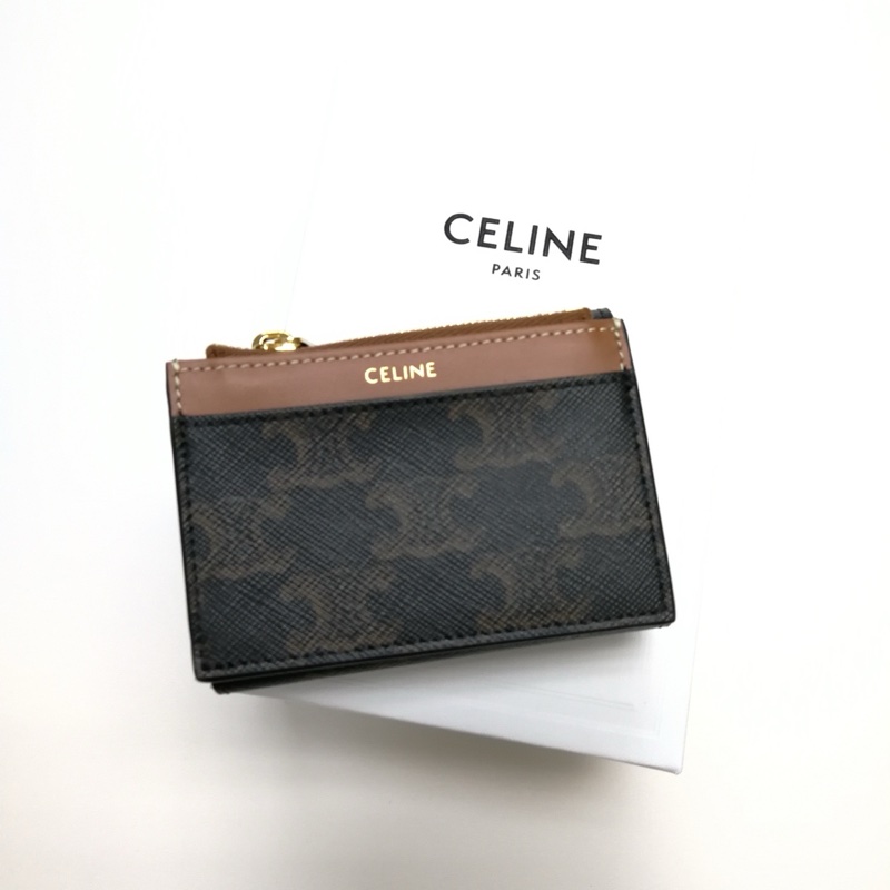 Celine 滿logo短款零錢包-1