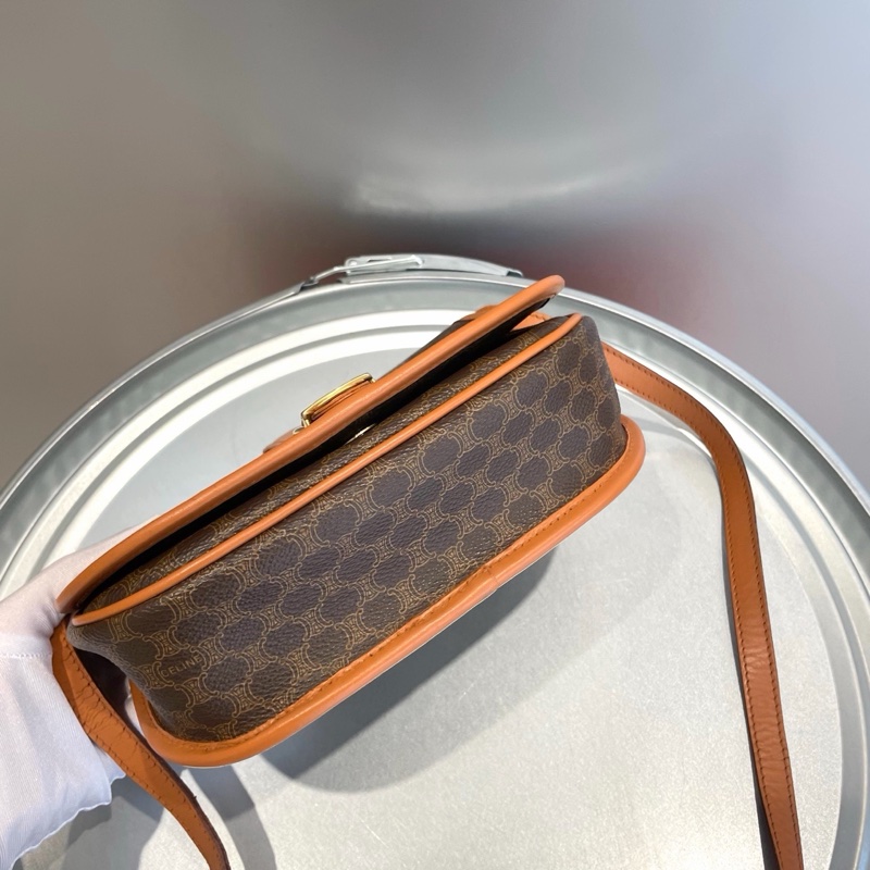 Celine赛琳 老花中古马鞍斜挎包-1