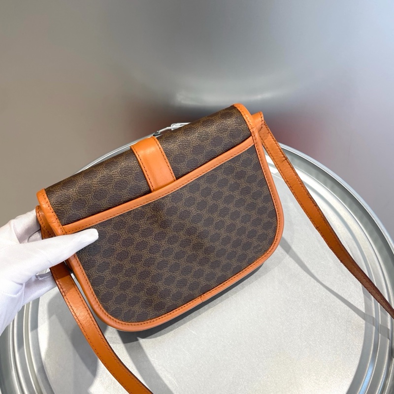 Celine赛琳 老花中古马鞍斜挎包-2