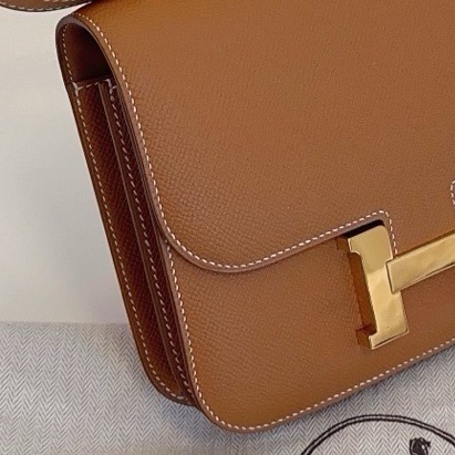 Hermes 愛馬仕 constance 康康 19 金棕銀扣 epsom皮 Y刻-3