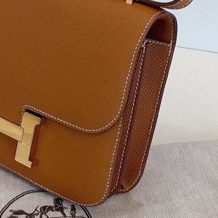 Hermes 愛馬仕 constance 康康 19 金棕銀扣 epsom皮 Y刻-4
