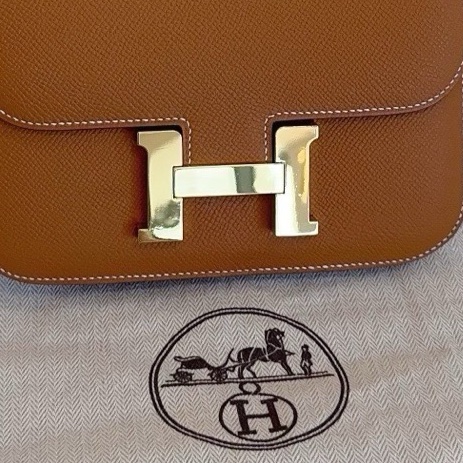 Hermes 愛馬仕 constance 康康 19 金棕銀扣 epsom皮 Y刻-6