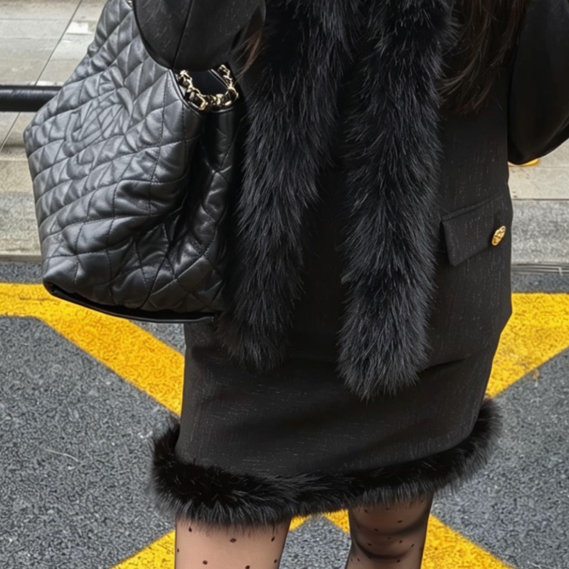 CHANEL香奈兒黑金皮穿鏈條滾邊Tote永不過時的法式奢華👗-29