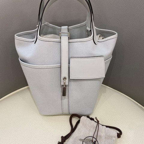 99新 Hermes Picotin Cargo 18 鉑金灰 銀扣 W刻