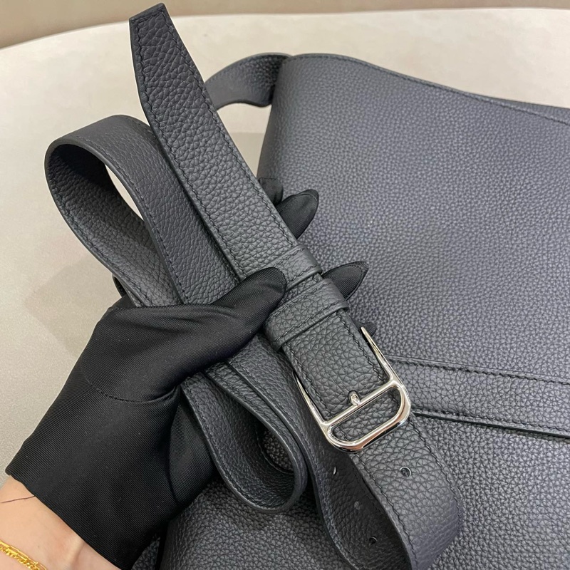 99新 愛馬仕hermes經典steve男士單肩斜挎包 D刻-12