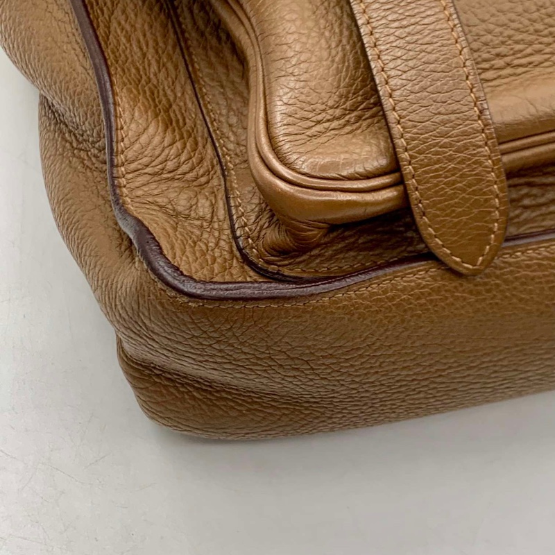 Hermes 愛馬仕棕色Steve郵差包 Steve Besace系列 框Q刻-5