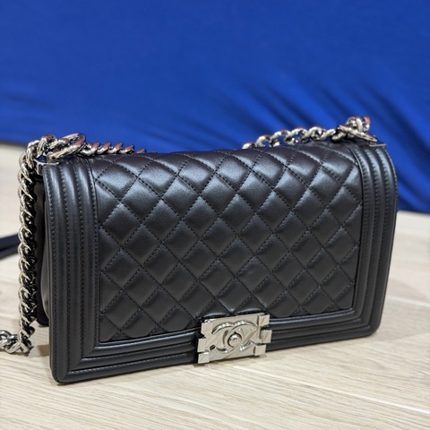Chanel boy 25黑銀