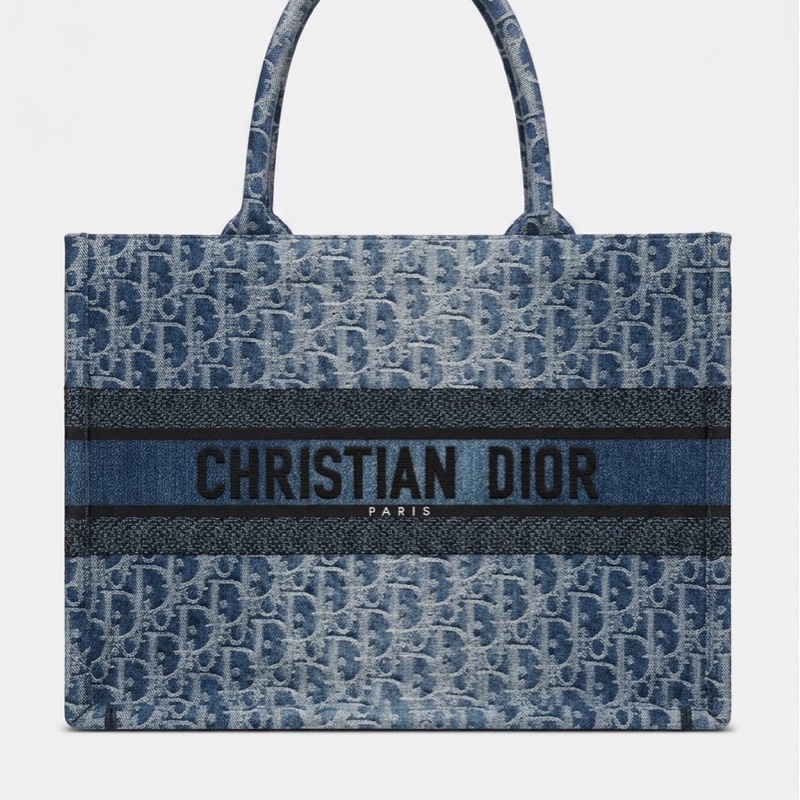 Dior 中號  Book Tote 手袋 牛仔老花  24年 尺寸：36*27*16-1